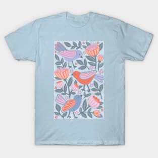 Bonny Little Birds and Blooms T-Shirt